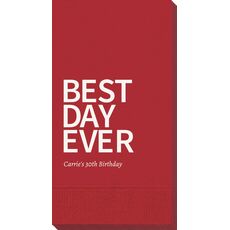 Bold Best Day Ever Guest Towels
