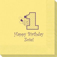 First Birthday Napkins