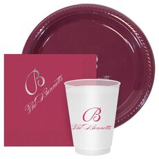 Pick Your Initial Monogram with Text