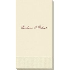 Formal Script Guest Towels