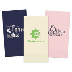 Custom Guest Towels with Your 1-Color Logo