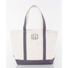 Personalized Medium Grey Classic Tote