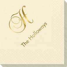 Elegant Initial Napkins