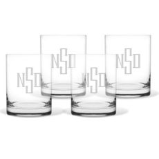 Maestro 14 oz. Double Old Fashioned Glassware Set of 4