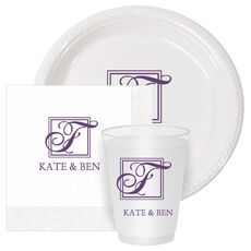 Pick Your Single Initial Monogram with Text