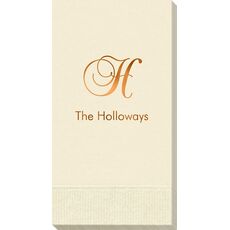 Elegant Initial Guest Towels