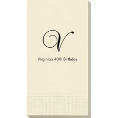 Elegant Initial Guest Towels