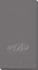 Elegant Script Monogram Guest Towels