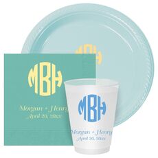 Rounded Monogram with Text