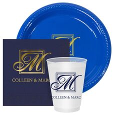 Framed Initial Plus Text