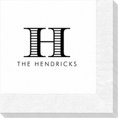 Striped Initial Napkins