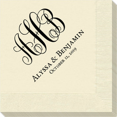 Wedding Napkins Personalized Wedding Napkins The Stationery Studio