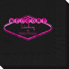 Welcome Marquee Napkins