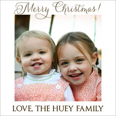 White Border Photo Square Gift Stickers