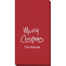 Fun Merry Christmas Guest Towels