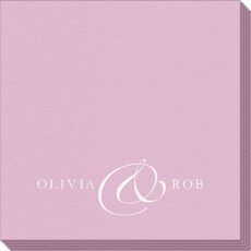 Elegant Ampersand Linen Like Napkins