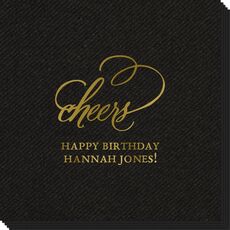 Refined Cheers Linen Like Napkins