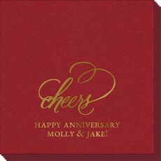 Refined Cheers Linen Like Napkins