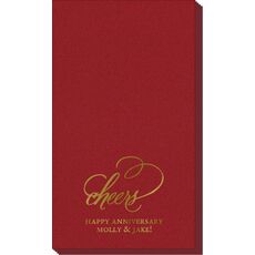 Refined Cheers Linen Like Guest Towels