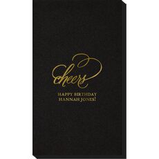 Refined Cheers Linen Like Guest Towels