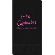 Fun Let's Celebrate Guest Towels