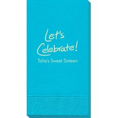 Fun Let's Celebrate Guest Towels