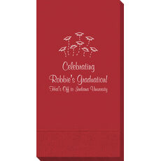 Hat Toss Graduation Guest Towels