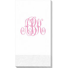 Large Interlocking Script Monogram Guest Towels