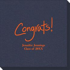 Fun Congrats Linen Like Napkins