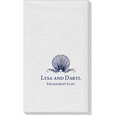 Graceful Seashell Linen Like Guest Towels