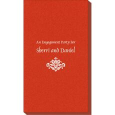 Simply Ornate Scroll Linen Like Guest Towels