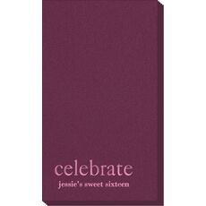 Big Word Celebrate Linen Like Guest Towels