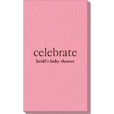 Big Word Celebrate Linen Like Guest Towels