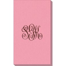 Interlocking Script Monogram Linen Like Guest Towels