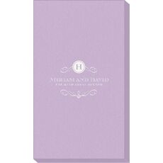 Initial Scroll Linen Like Guest Towels