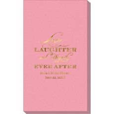 Love Laughter Ever After Linen Like Guest Towels