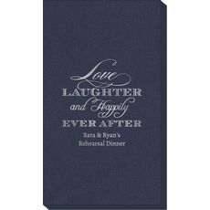 Love Laughter Ever After Linen Like Guest Towels