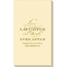 Love Laughter Ever After Linen Like Guest Towels