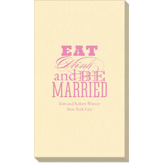 Eat Drink and Be Married Linen Like Guest Towels