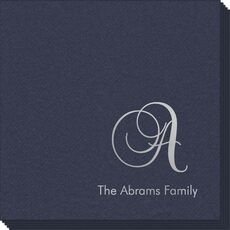Elegant Initial Linen Like Napkins