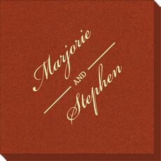 Duo Name Linen Like Napkins