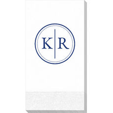 Dotted Circle Duogram Guest Towels