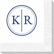 Dotted Circle Duogram Napkins