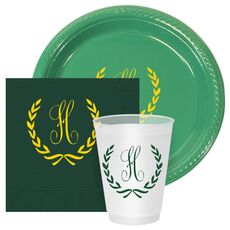 Laurel Wreath with Initial