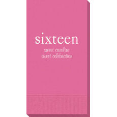 Big Number Sixteen Guest Towels