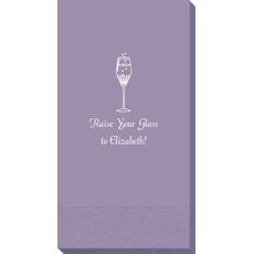 Bubbly Champagne Guest Towels