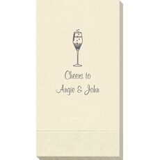 Bubbly Champagne Guest Towels