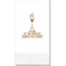 Bubbly Champagne Guest Towels