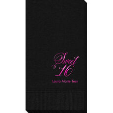 Elegant Sweet Sixteen Guest Towels