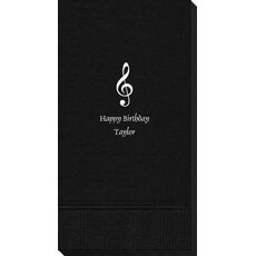 Treble Clef Guest Towels